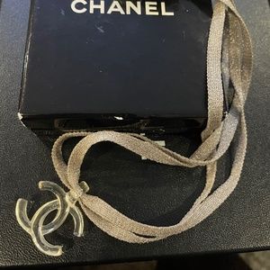Chanel 02P Lucite CC Necklace
